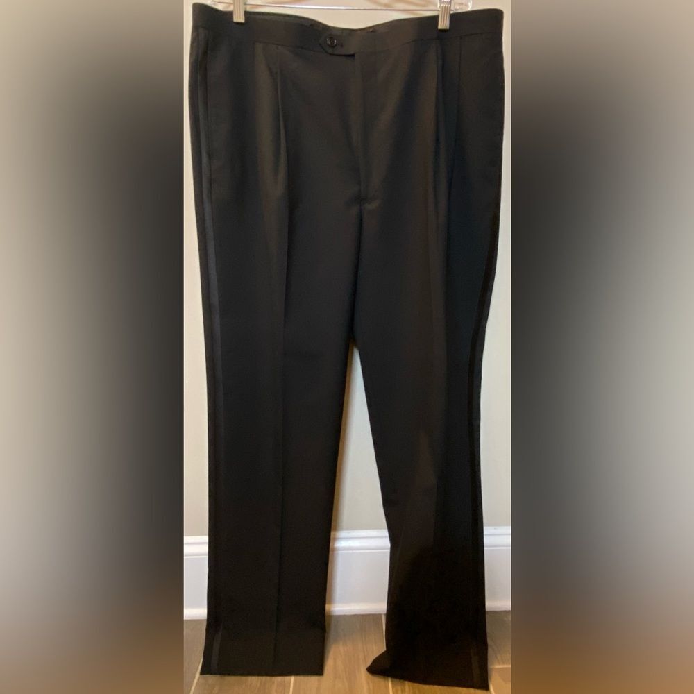 Black Tuxedo Pants Men's (no info just measurements) tall